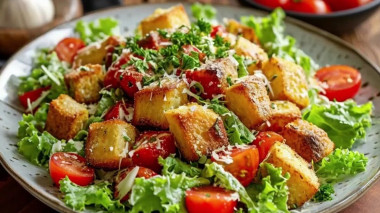 Салат Цезар з куркою який підкорює з першої ложки